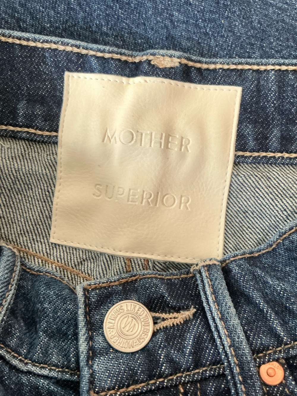 MOTHER SUPERIOR Jeans Half-Pipe Ankle Did You Brung Me Anything? Blue Size 23 - Picture 10 of 15